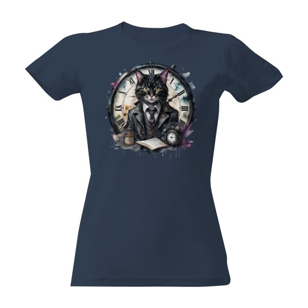 Tričko s potiskem Cat time