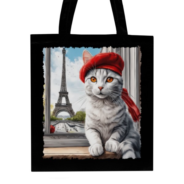 Nákupní taška unisex s potiskem Cesta do Paříže