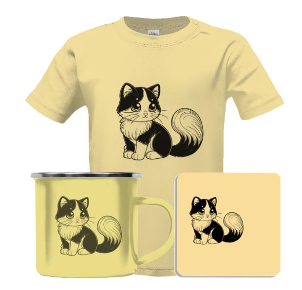 Dvoubarevná kočička