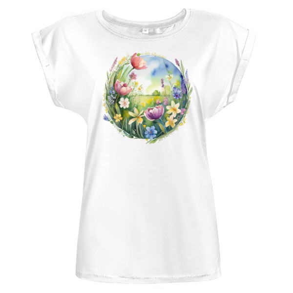 Tričko s potiskem Jarní rozkvetlá louka