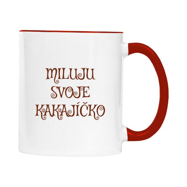 Hrnek malý barevný s potiskem Kakao