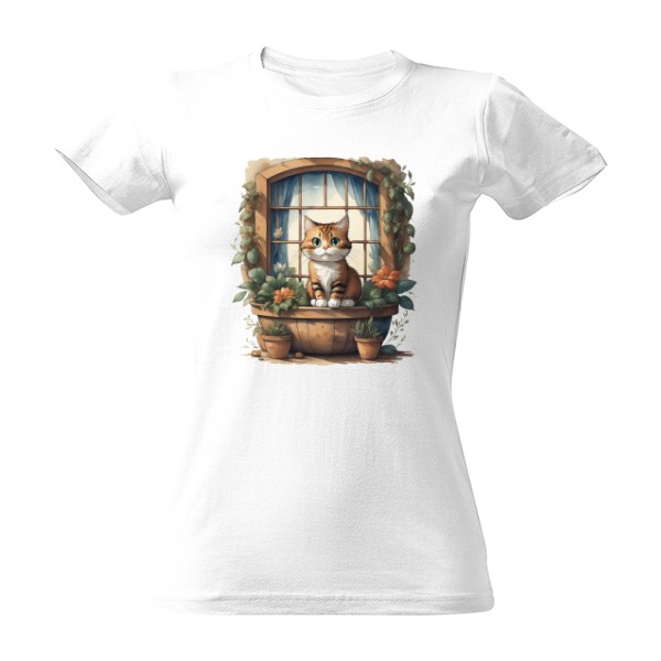 Tričko s potiskem Kočičí výhled