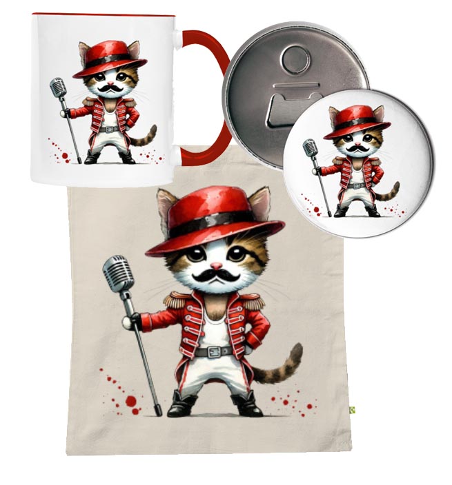 Tričko s potiskem Kocour Freddie