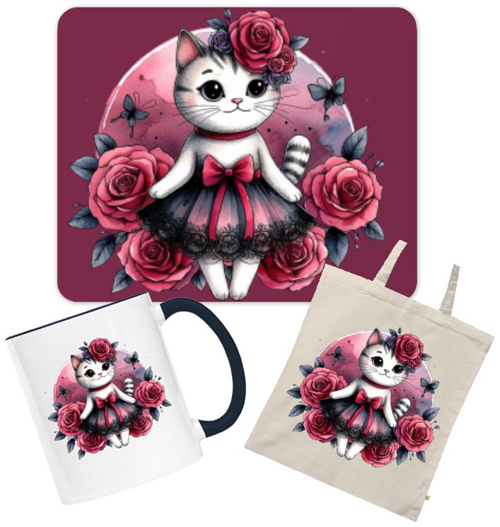 Krajková sukně a růže