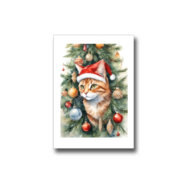 Přáníčko s potiskem Krásné Vánoce