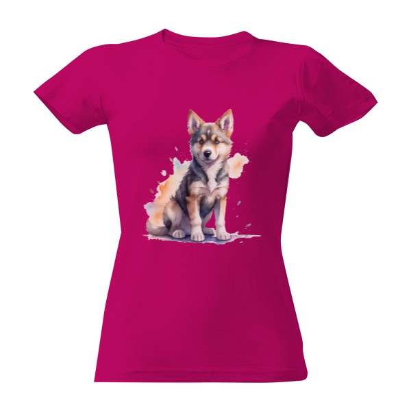 Tričko s potiskem malej vlček