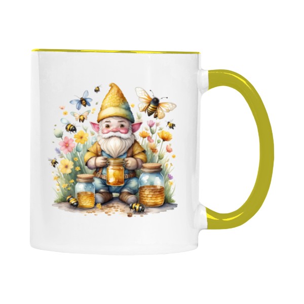 Hrnek malý barevný s potiskem medový skřítek