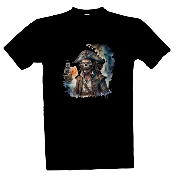 Tričko s potiskem mrtvý pirát