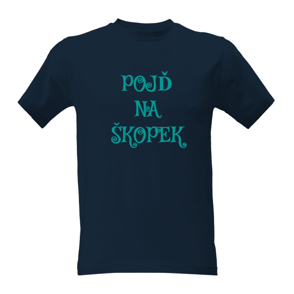 Tričko s potiskem na škopek