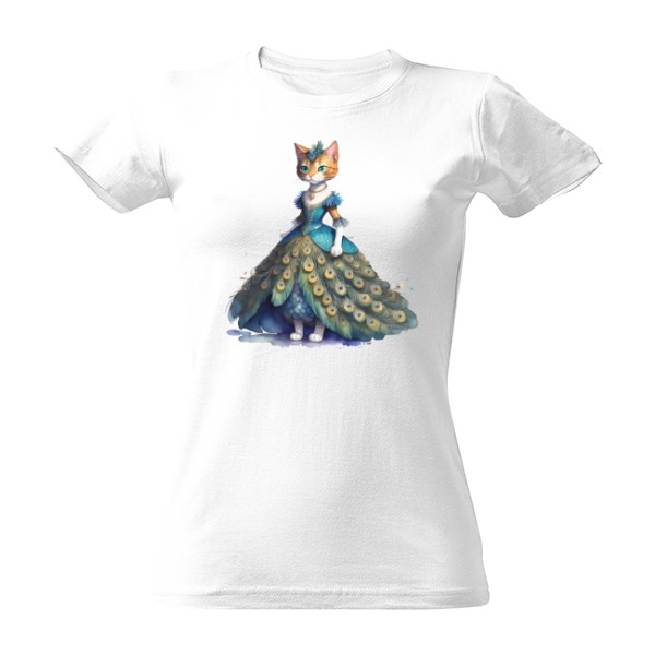 Tričko s potiskem Paví princezna