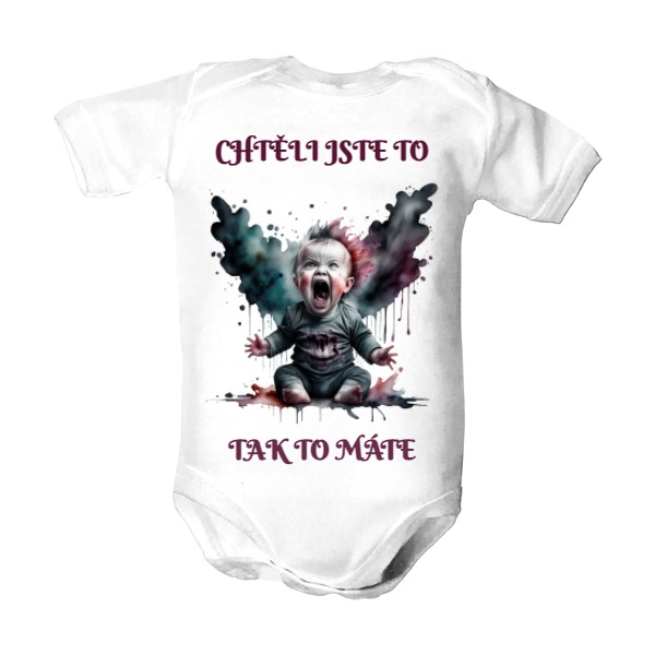 Dětské body  s potiskem miminko