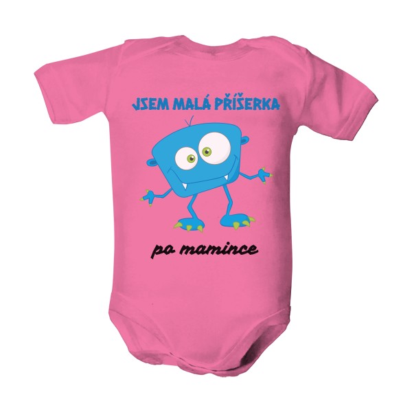 Dětské body  s potiskem příšerka po mamince