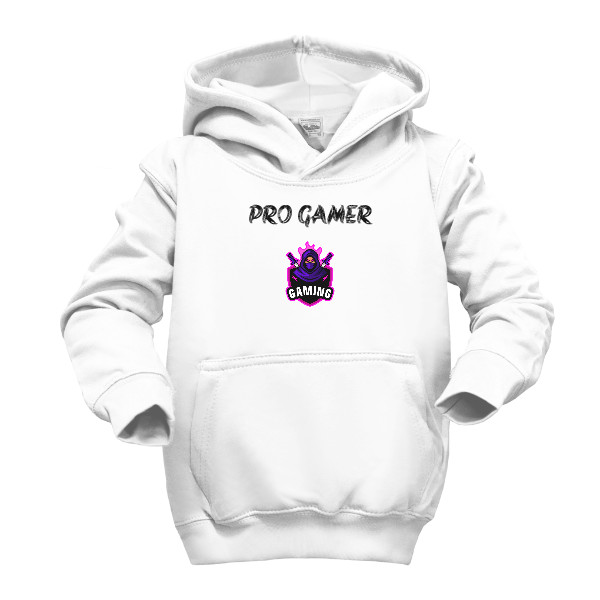 Dětská mikina s kapucí s potiskem Pro gamer style