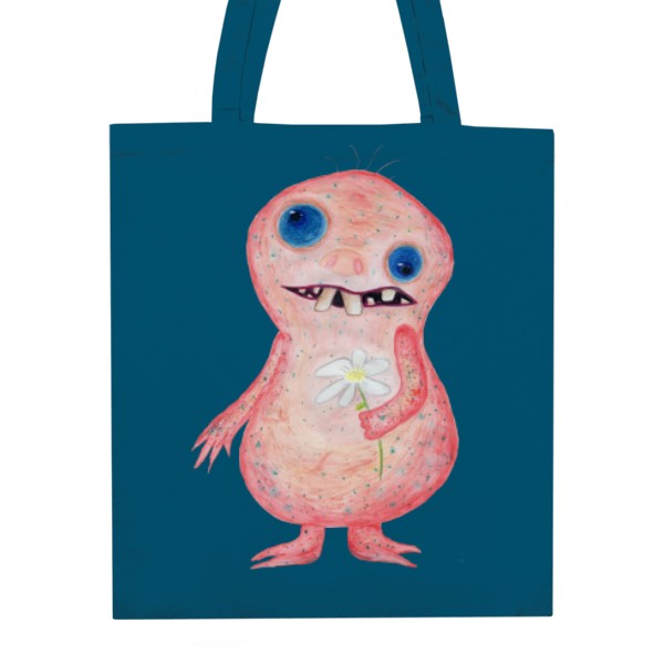 Nákupní taška unisex s potiskem růžová obluda