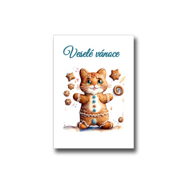 Přáníčko s potiskem Sladký perníček