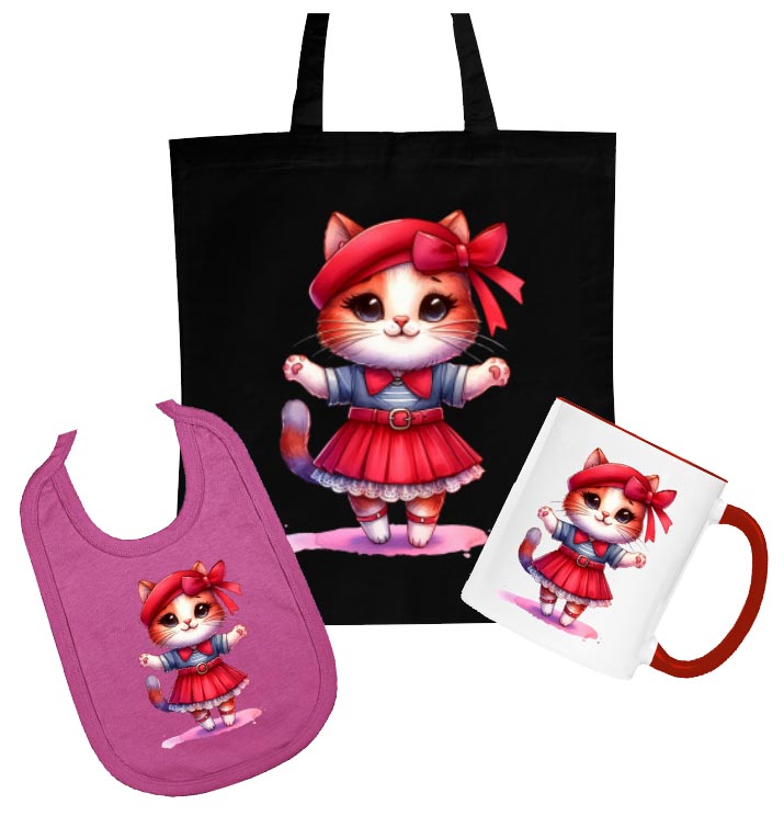 V červené sukýnce