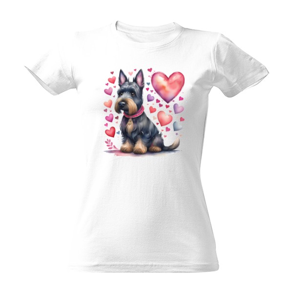 Tričko s potiskem Valentýnek-skoťáček