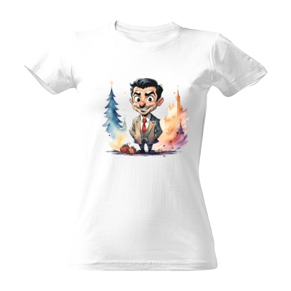 Tričko s potiskem Vánoce s Beanem