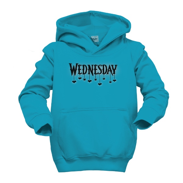 Dětská mikina s kapucí s potiskem Wednesday 